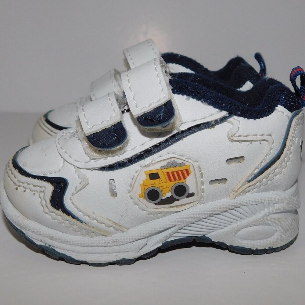 Vintage Winkz Dump Truck Construction theme Running Shoes Boy Baby 2 ( 3.75" )